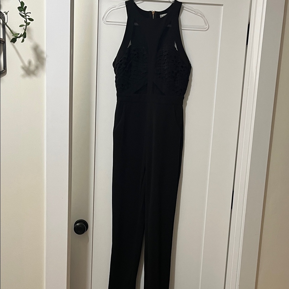 Chic Black Sleeveless Jumpsuit